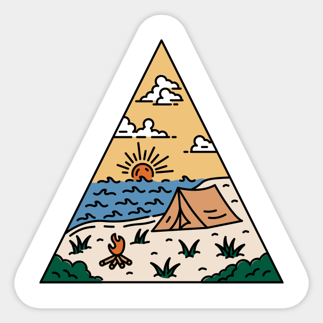 Camping Sticker by polkamdesign